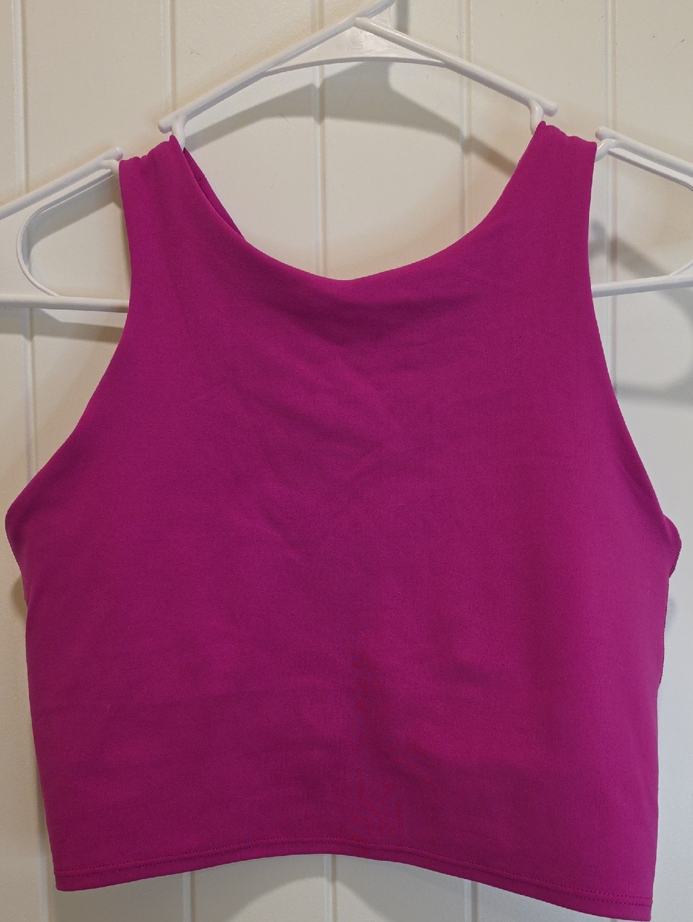 Athleta Sleeveless Crop Top Fuchsia Pink Size Small